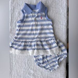 Ralph Lauren - Size 3m - Dress with diaper cover